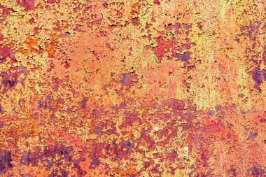 Arkaplan olarak kullanılabilecek çizik ve çatlaklarla metal doku