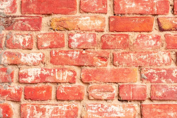 Textura Una Pared Ladrillo Con Grietas Arañazos Que Puede Utilizar —  Fotos de Stock