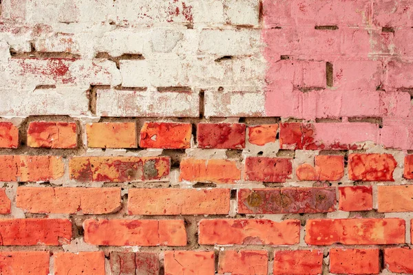 Texture Mur Briques Avec Des Fissures Des Rayures Qui Peuvent — Photo