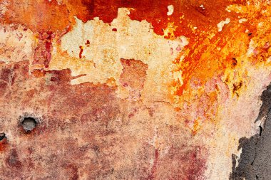 Çatlakları ve çizikleri olan beton bir duvarın dokusu arka plan olarak kullanılabilir.