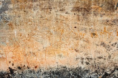 Çatlakları ve çizikleri olan beton bir duvarın dokusu arka plan olarak kullanılabilir.