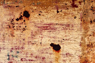 Arkaplan olarak kullanılabilecek çizik ve çatlaklarla metal doku