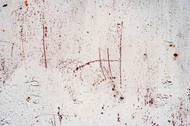 Arkaplan olarak kullanılabilecek çizik ve çatlaklarla metal doku