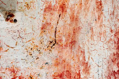 Arkaplan olarak kullanılabilecek çizik ve çatlaklarla metal doku