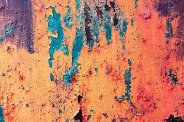 Arkaplan olarak kullanılabilecek çizik ve çatlaklarla metal doku