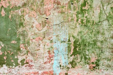 Çatlakları ve çizikleri olan beton bir duvarın dokusu arka plan olarak kullanılabilir.