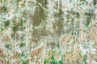 Çatlakları ve çizikleri olan beton bir duvarın dokusu arka plan olarak kullanılabilir.