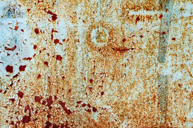 Arkaplan olarak kullanılabilecek çizik ve çatlaklarla metal doku