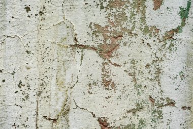 Çatlakları ve çizikleri olan beton bir duvarın dokusu arka plan olarak kullanılabilir.