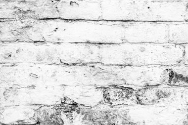 Çatlakları ve çizikleri olan tuğla duvar dokusu arka plan olarak kullanılabilir.