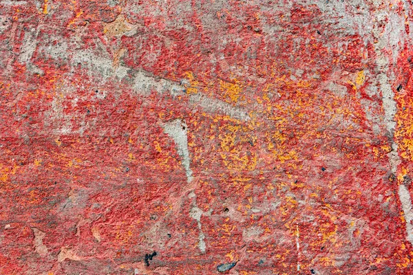 Textura Uma Parede Concreto Com Fendas Arranhões Que Podem Usar — Fotografia de Stock