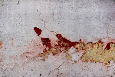 Çatlakları ve çizikleri olan beton bir duvarın dokusu arka plan olarak kullanılabilir.