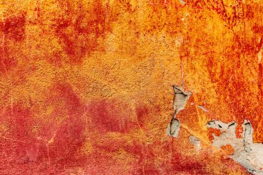 Çatlakları ve çizikleri olan beton bir duvarın dokusu arka plan olarak kullanılabilir.