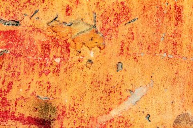 Çatlakları ve çizikleri olan beton bir duvarın dokusu arka plan olarak kullanılabilir.