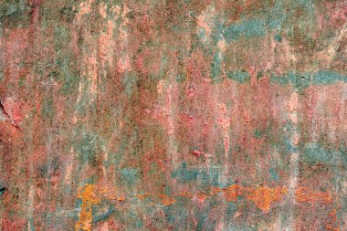 Çatlakları ve çizikleri olan beton bir duvarın dokusu arka plan olarak kullanılabilir.