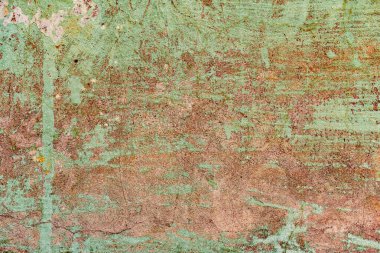 Çatlakları ve çizikleri olan beton bir duvarın dokusu arka plan olarak kullanılabilir.