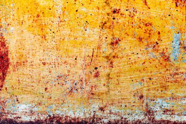 Arkaplan olarak kullanılabilecek çizik ve çatlaklarla metal doku