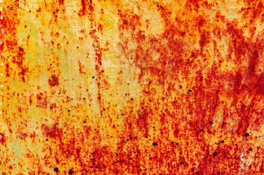 Arkaplan olarak kullanılabilecek çizik ve çatlaklarla metal doku