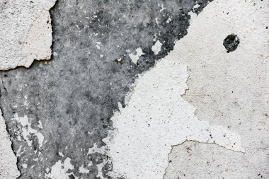 Çatlakları ve çizikleri olan beton bir duvarın dokusu arka plan olarak kullanılabilir.