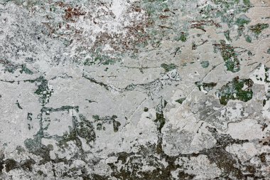 Çatlakları ve çizikleri olan beton bir duvarın dokusu arka plan olarak kullanılabilir.