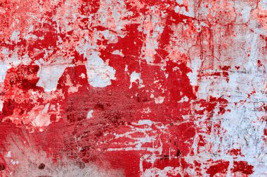 Çatlakları ve çizikleri olan beton bir duvarın dokusu arka plan olarak kullanılabilir.