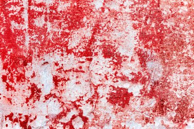 Çatlakları ve çizikleri olan beton bir duvarın dokusu arka plan olarak kullanılabilir.