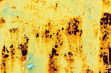 Arkaplan olarak kullanılabilecek çizik ve çatlaklarla metal doku