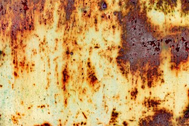 Arkaplan olarak kullanılabilecek çizik ve çatlaklarla metal doku