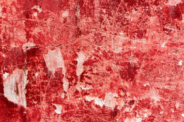 Çatlakları ve çizikleri olan beton bir duvarın dokusu arka plan olarak kullanılabilir.