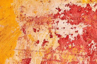 Çatlakları ve çizikleri olan beton bir duvarın dokusu arka plan olarak kullanılabilir.