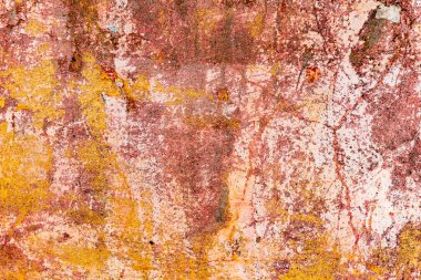 Çatlakları ve çizikleri olan beton bir duvarın dokusu arka plan olarak kullanılabilir.