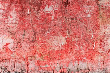 Çatlakları ve çizikleri olan beton bir duvarın dokusu arka plan olarak kullanılabilir.