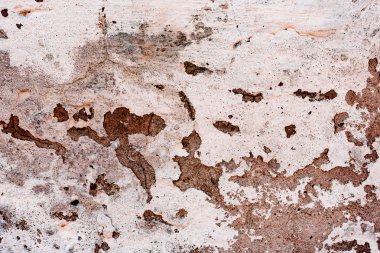 Çatlakları ve çizikleri olan beton bir duvarın dokusu arka plan olarak kullanılabilir.