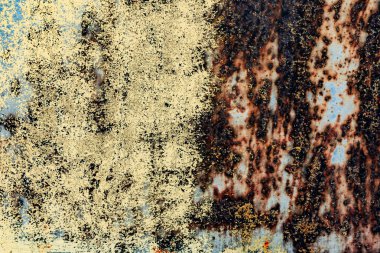 Arkaplan olarak kullanılabilecek çizik ve çatlaklarla metal doku