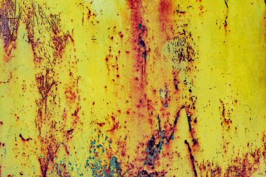 Arkaplan olarak kullanılabilecek çizik ve çatlaklarla metal doku