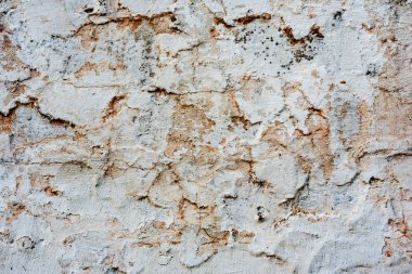 Çatlakları ve çizikleri olan beton bir duvarın dokusu arka plan olarak kullanılabilir.