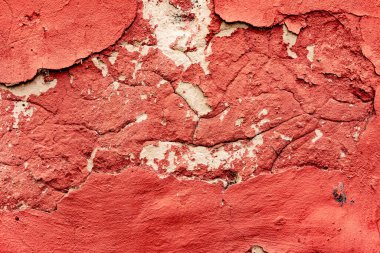 Arka plan ve tasarım için pembe beton duvar dokusu. Eski grunge çatlak pembe beton duvar dokusu