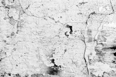 Doku, duvar, beton, arka plan olarak kullanılabilir. Çizik ve çatlaklarla dolu bir duvar parçası.