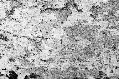 Doku, duvar, beton, arka plan olarak kullanılabilir. Çizik ve çatlaklarla dolu bir duvar parçası.
