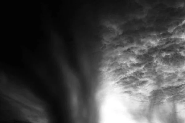Fekete Fehér Felhők Textúra Sötét Háttér Elvont — Stock Fotó