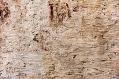 Doku, duvar, beton, arka plan olarak kullanılabilir. Çizik ve çatlaklarla dolu bir duvar parçası.