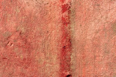 Doku, duvar, beton, arka plan olarak kullanılabilir. Çizik ve çatlaklarla dolu bir duvar parçası.