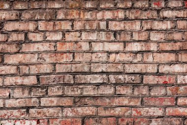 Doku, tuğla, duvar, arka plan olarak kullanılabilir. Çizik ve çatlaklarla tuğla dokusu