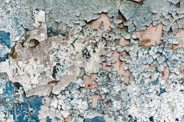 Doku, duvar, beton, arka plan olarak kullanılabilir. Çizik ve çatlaklarla dolu bir duvar parçası.