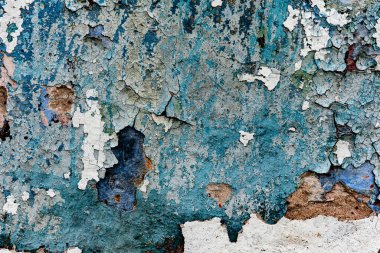 Doku, duvar, beton, arka plan olarak kullanılabilir. Çizik ve çatlaklarla dolu bir duvar parçası.