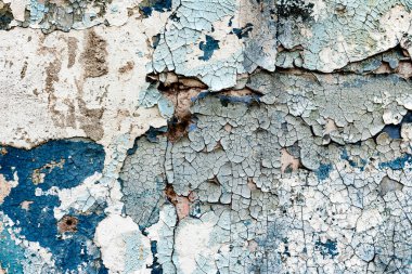 Doku, duvar, beton, arka plan olarak kullanılabilir. Çizik ve çatlaklarla dolu bir duvar parçası.