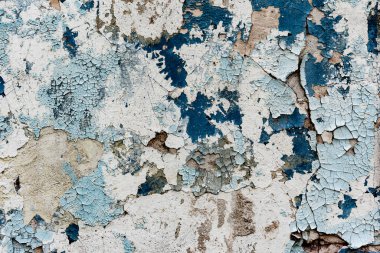 Doku, duvar, beton, arka plan olarak kullanılabilir. Çizik ve çatlaklarla dolu bir duvar parçası.