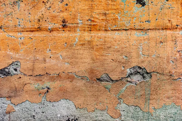 Doku, duvar, beton, arka plan olarak kullanılabilir. Çizik ve çatlaklarla dolu bir duvar parçası.