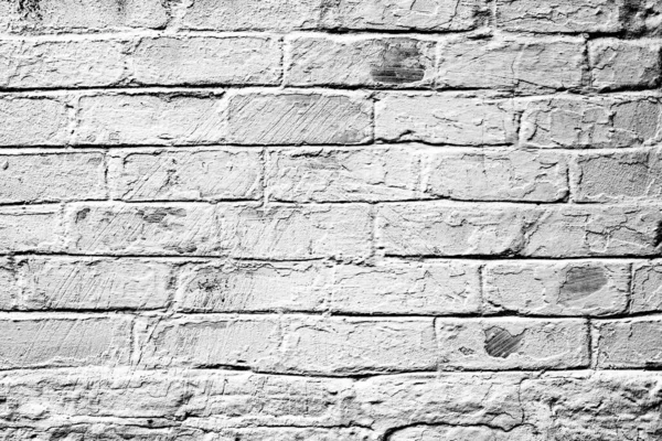 Texture Brick Wall Can Used Background Brick Texture Scratches Cracks — Stock Photo, Image