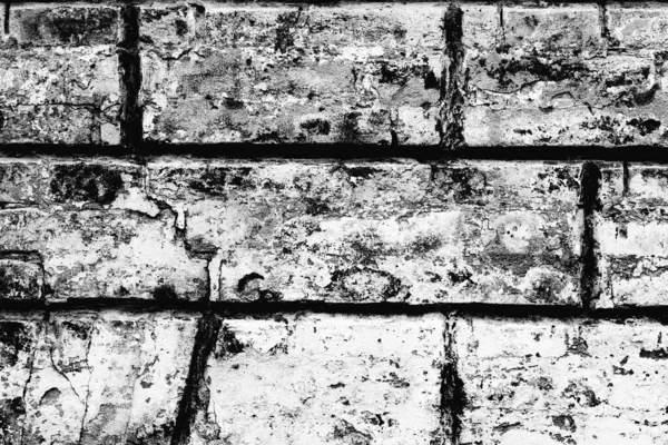 Black White Old Brick Wall Texture Background Your Text Decoration — Stock Photo, Image